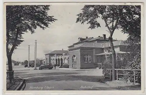 52629 Ak Homburg (Saar) Gare ferroviaire 1939