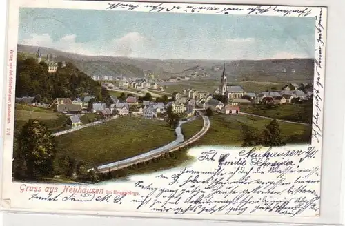 52598 Ak Gruß aus Neuhausen im Erzgebirge Totalansicht 1904
