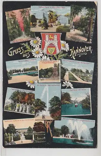 52594 Multi-image Ak Salutation de Hanovre avec vues de la ville 1918