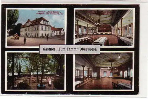 52546 Mehrbild Ak Gasthof "Zum Lamm" Oberwiesa 1913
