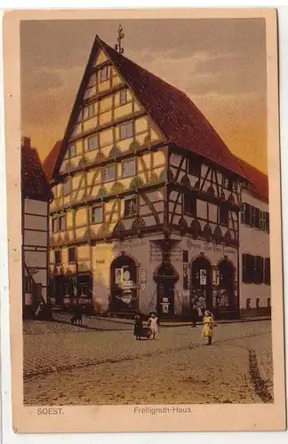 52522 Ak Soest Freiligrath Haus 1917