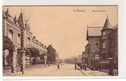 52505 Feldpost Ak La Bassée Rue del la Gare 1915