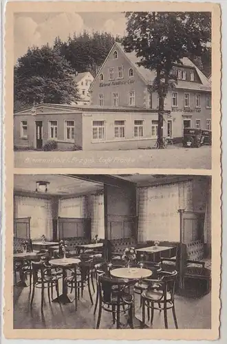 52481 Mehrbild Ak Bienenmühle im Erzgebirge "Café Franke" um 1940