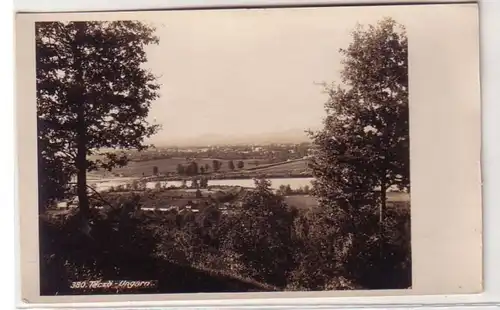 52428 Photo Teczö en Hongrie Vue totale pendant la 1ère guerre mondiale