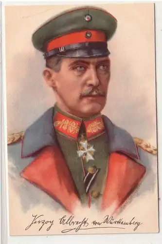 52419 Militär Ak General Herzog Albrecht von Württemberg um 1915
