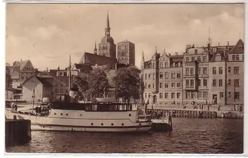 52400 Ak Stralsund Hafen mit Schiffen 1960