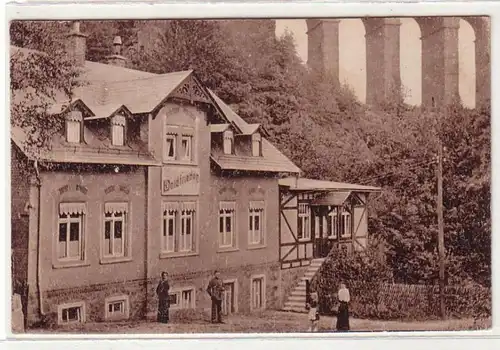 52373 Ak Waldheim Restaurant und Café "Waldfrieden" um 1910