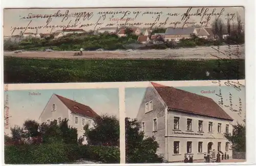 52366 Mehrbild Ak Gruß aus Dürrweitzschen Schule und Gasthof 1906