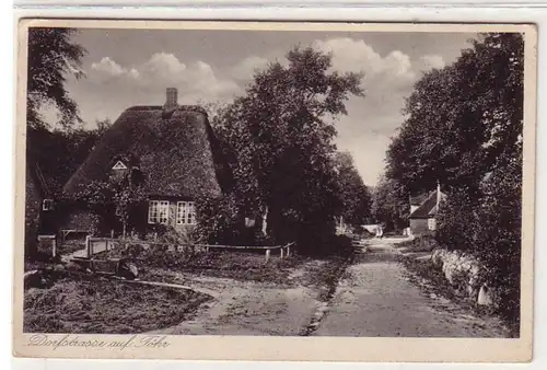 52307 Ak Dorfstrasse auf Föhr 1935
