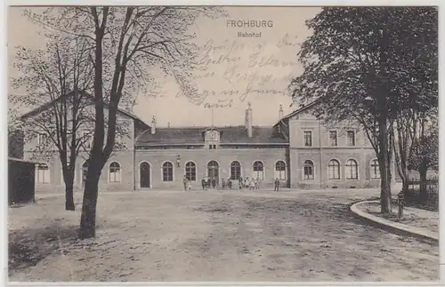 52299 Ak Frohburg Bahnhof 1914