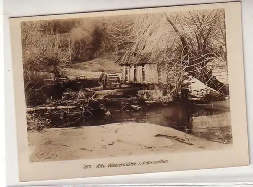 52297 Photo vieux moulin à eau dans les carpathes vers 1916