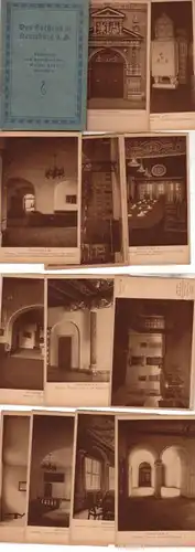 52295/ Dossier de 12 cartes postales "L'Hôtel de Ville à Naumburg sur la Saale" vers 1930