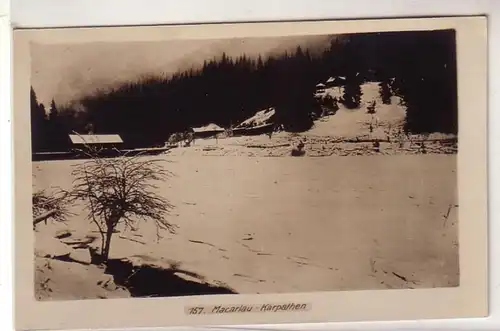 52294 Foto Macarlau Winteransicht in den Karpathen um 1916