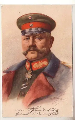 52274 Ak Militär Generalfeldmarschall von Hindenburg 1915