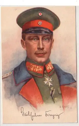 52273 Ak militaire prince héritier Wilhelm de Prusse 1915