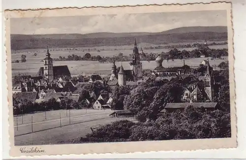 52252 Ak Crailsheim Vue totale 1937