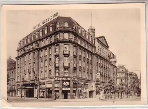 52230 Ak Frankfurt am Main Hotel Excelsior à la gare centrale 1938
