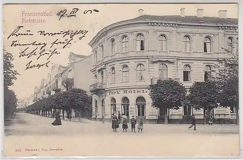 52145 Ak Franzensbad Parkstrasse 1905
