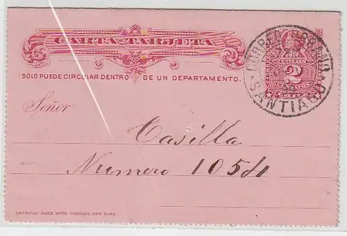 52114 carte complète rare Chili Santiago 1899