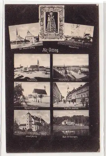 52110 Mehrbild Ak Alt Ötting Stadtansichten 1907