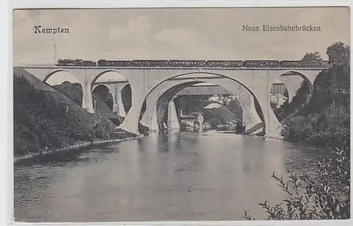 52099 Ak Kempten nouveaux ponts ferroviaires 1913