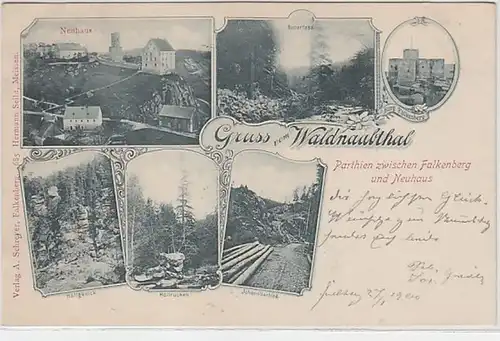 52081 Mehrbild Ak Gruß aus Waldnaabthal 1900