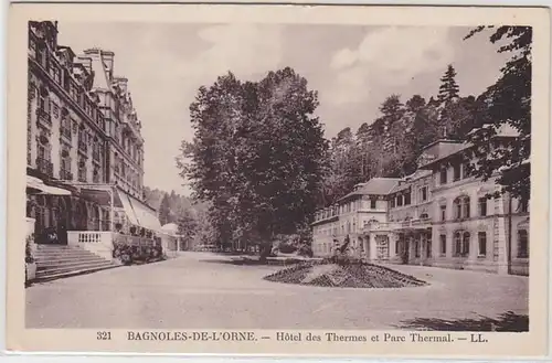 52075 Ak Bagnoles de L`Orne Hotel des Thermes et Parc Thermal um 1915