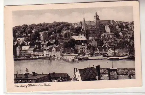 52066 Ak Flensburg Blick auf die Stadt um 1940