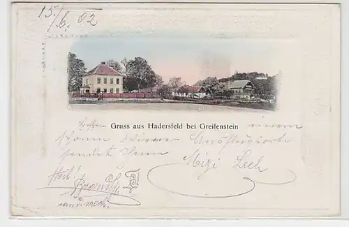 52061 Ak Salutation en Hadersfeld bei Greifenstein Niederösterreich 1902
