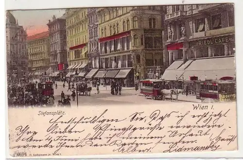 52027 Ak Wien Stefansplatz 1904