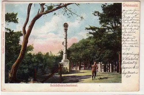 52014 Ak Grunewald Monument aux tortues 1903
