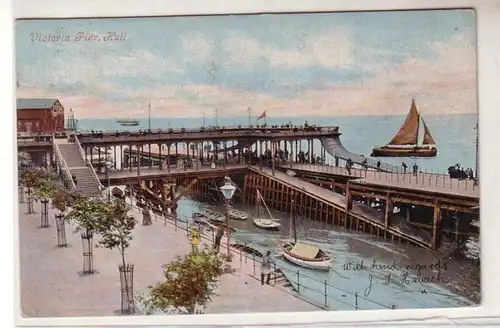 51976 Ak Hull en Angleterre Victoria Pier 1904