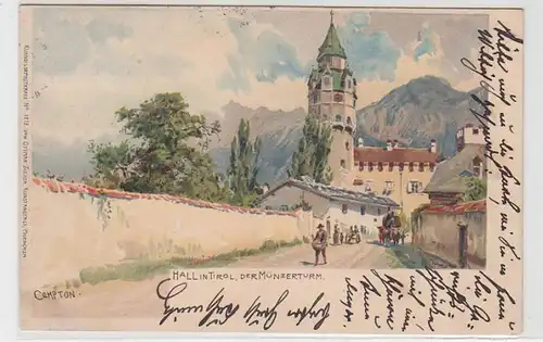 51966 Ak Hall au Tyrol de la Tour de Monnaie 1902