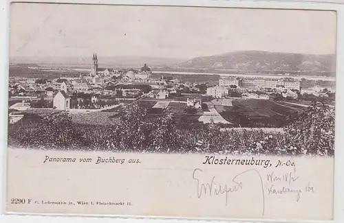 51941 Ak Klosterneuburg en Basse-Autriche Panorama du Buchberg de 1902