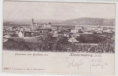 51941 Ak Klosterneuburg in Niederösterreich Panorama vom Buchberg aus 1902