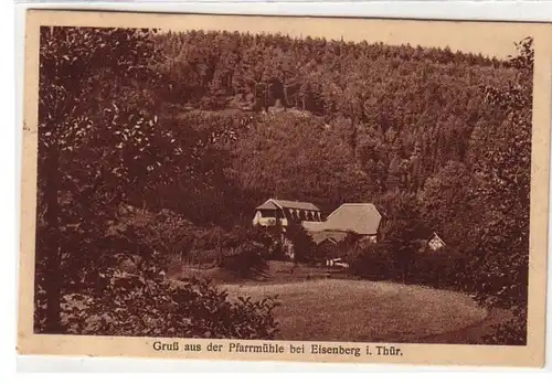 51939 Ak Gruß aus der Pfarrmühle bei Eisenberg in Thüringen 1928