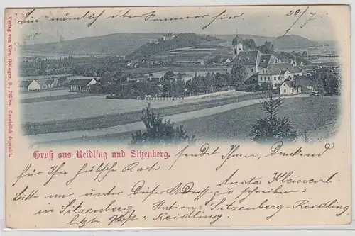 51934 Ak Salutation de Reitling et de siègeenberg en Basse-Autriche 1902