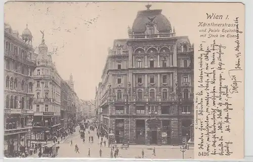 51928 Ak Wien Kärnthnerstrasse et Palais Equitable 1903