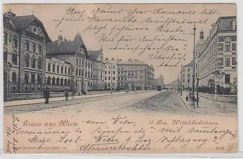 51925 Ak Gruß de Wien Wittelsbachstrasse 1902