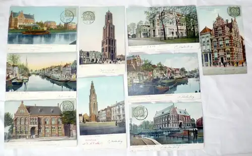 51916/9 Ak Groningen Pays-Bas vers 1904