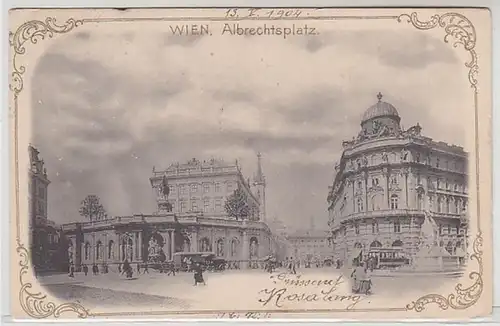 51907 Ak Wien Albrechtsplatz 1904