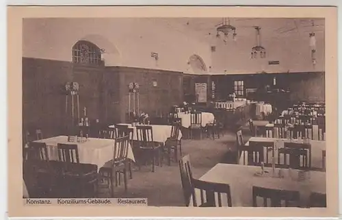 51896 Ak Constance bâtiment Konciliums Restaurant vers 1930