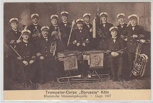 51890 Ak Köln Trompeter Corps "Borussia" um 1920