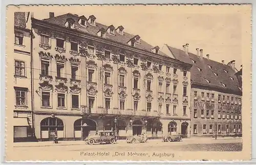 51884 Ak Augsburg Palace Hotel "Trois Morhen" vers 1930