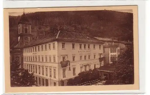 51683 Ak Wildbad Württ. Schwarzwald Hotel Post vers 1930