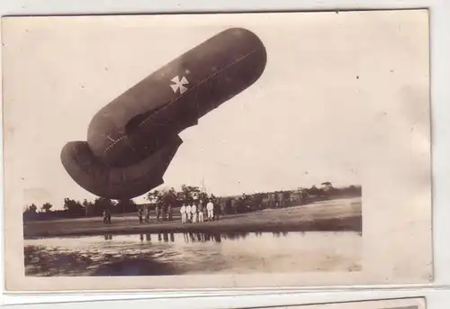 51671 Foto Ak Deutscher Beobachtungsballon aus dem 1. Weltkrieg