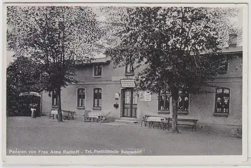 51665 Ak Gruß aus Boiensdorf in Mecklenburg Pension von Frau Alma Radloff 1937