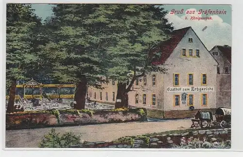 51658 Ak Gruß aus Gräfenhain bei Königsbrück 1918