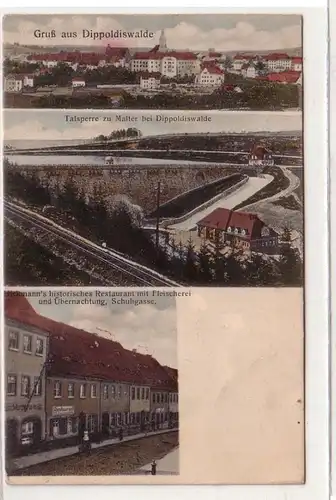 51640 Mehrbild Ak Gruss aus Dippoldiswalde 1928