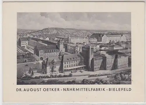 51607 Ak Bielefeld Nährmittelfabrik Dr. August Oetker um 1940